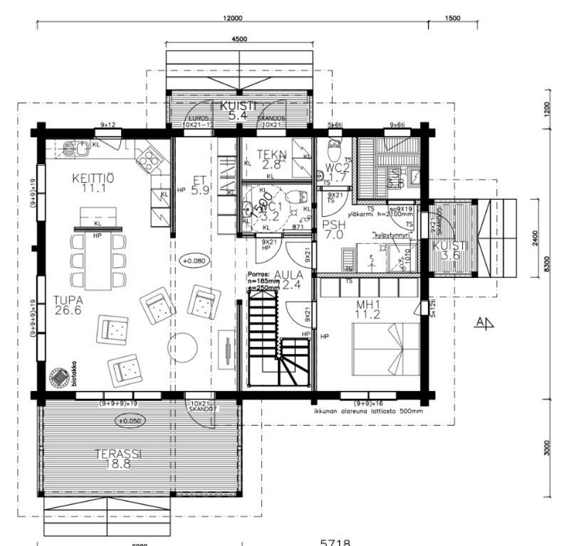 Kultainen Kaava度假屋 Padasjoki 客房 照片